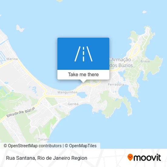 Rua Santana map