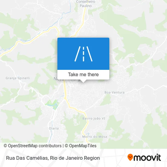 Rua Das Camélias map
