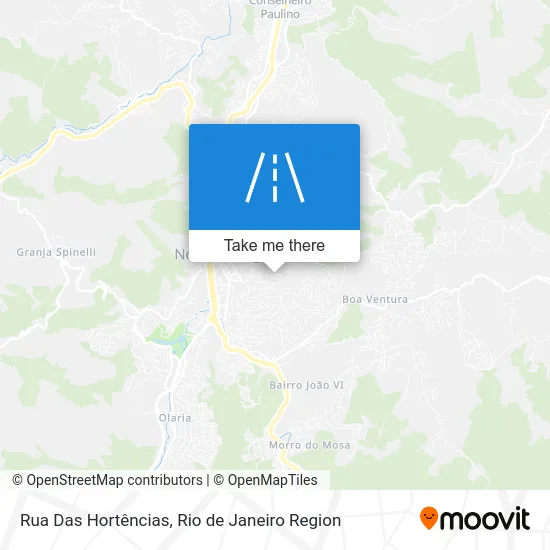 Rua Das Hortências map