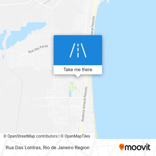 Rua Das Lontras map