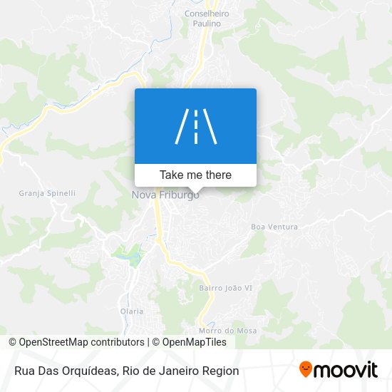 Rua Das Orquídeas map