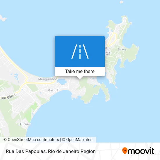 Rua Das Papoulas map