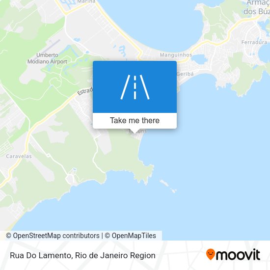 Rua Do Lamento map