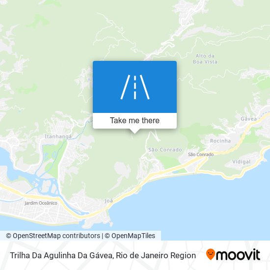 Mapa Trilha Da Agulinha Da Gávea