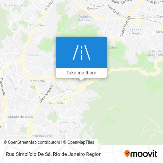 Rua Simplício De Sá map