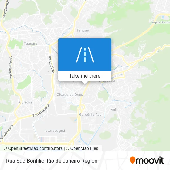Rua São Bonfilio map
