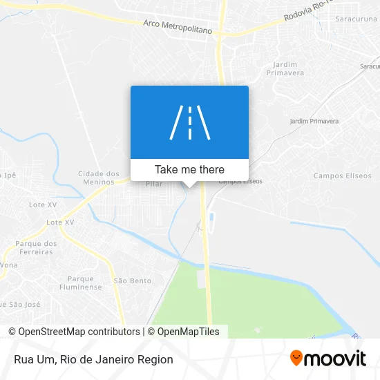Rua Um map