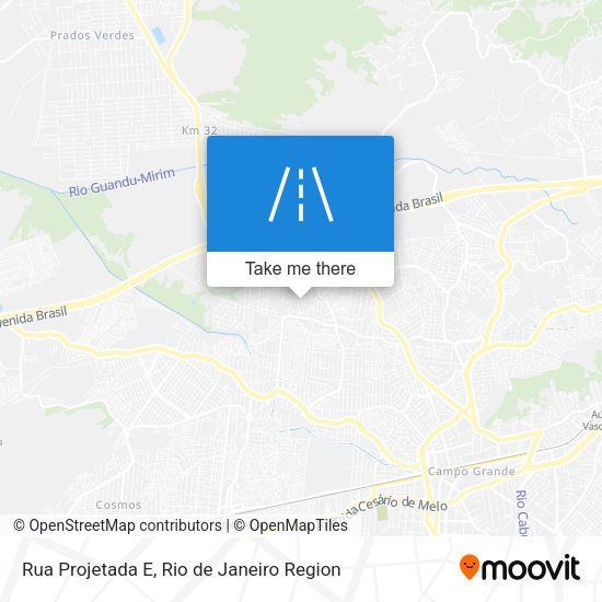 Rua Projetada E map