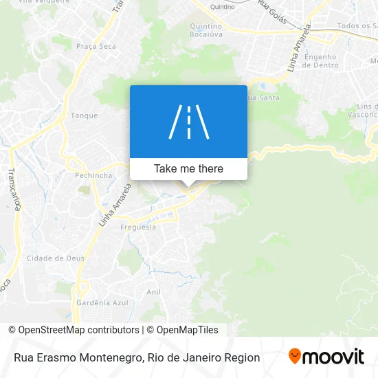 Rua Erasmo Montenegro map