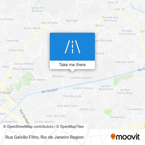 Rua Galvão Filho map