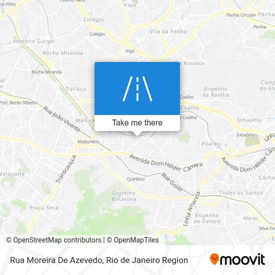 Rua Moreira De Azevedo map