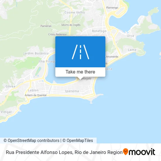 Rua Presidente Alfonso Lopes map