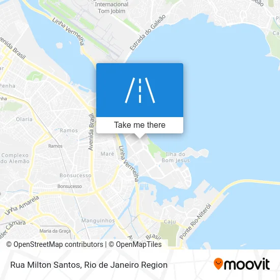Rua Milton Santos map