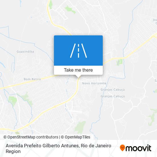 Mapa Avenida Prefeito Gilberto Antunes