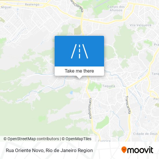 Rua Oriente Novo map