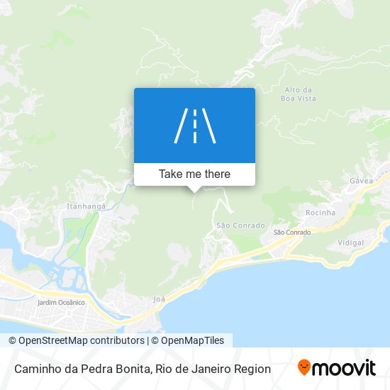 Caminho da Pedra Bonita map