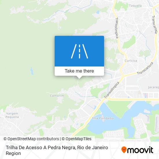 Mapa Trilha De Acesso A Pedra Negra