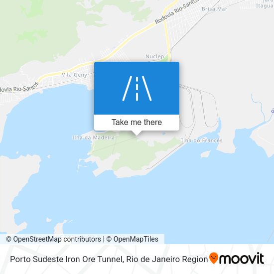 Porto Sudeste Iron Ore Tunnel map