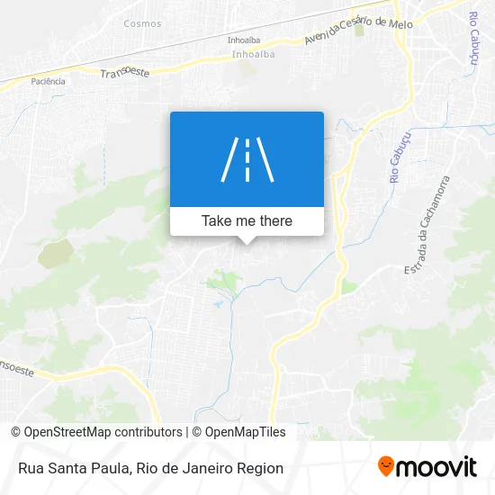 Rua Santa Paula map