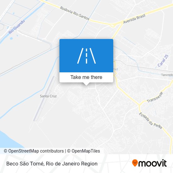 Beco São Tomé map