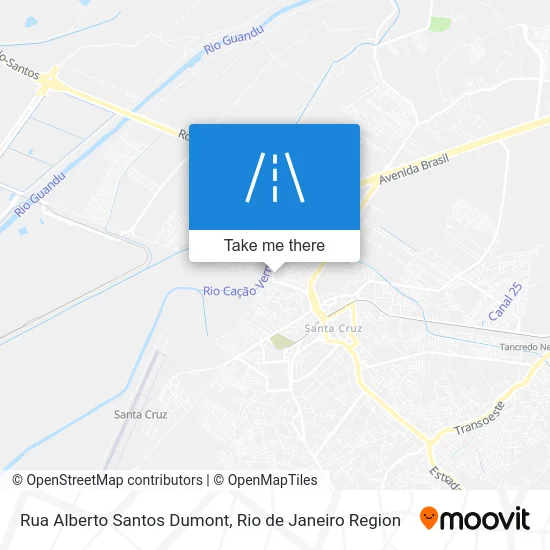 Rua Alberto Santos Dumont map