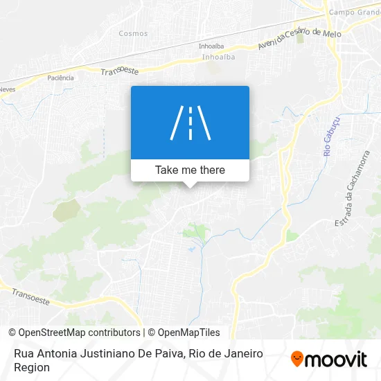 Rua Antonia Justiniano De Paiva map