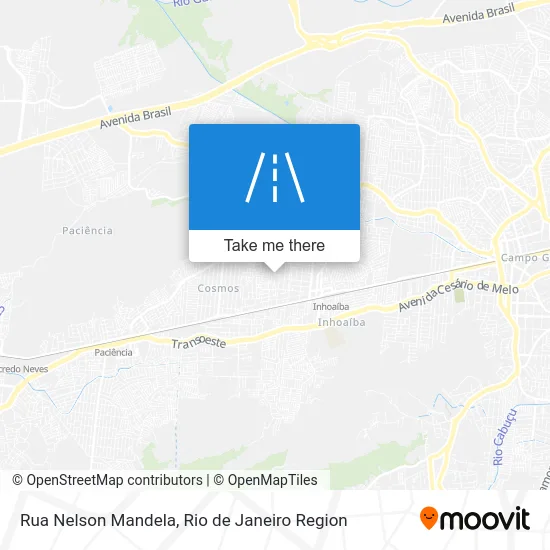 Rua Nelson Mandela map