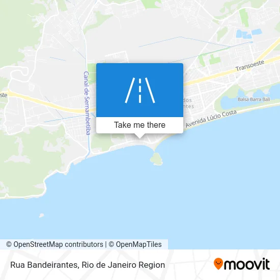 Rua Bandeirantes map