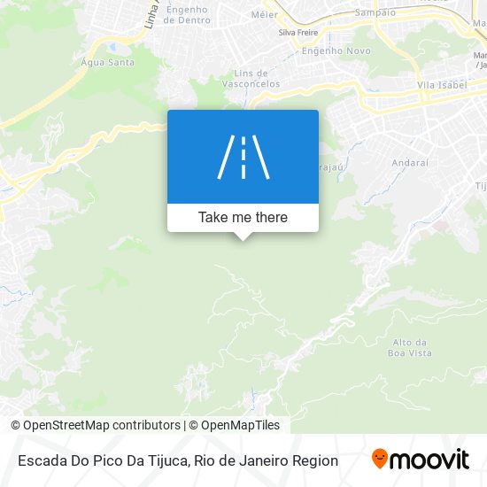 Escada Do Pico Da Tijuca map