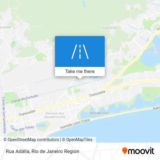 Rua Adália map