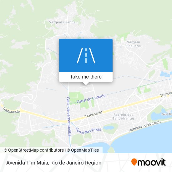 Mapa Avenida Tim Maia