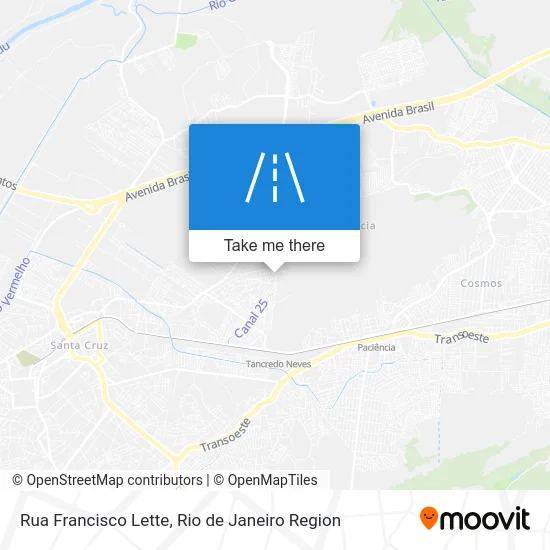 Rua Francisco Lette map