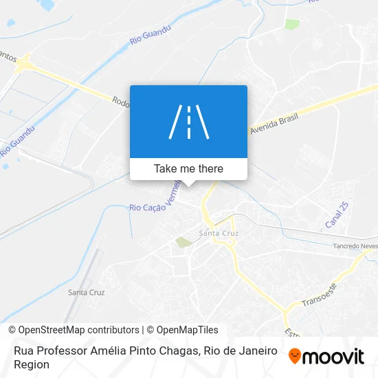 Rua Professor Amélia Pinto Chagas map