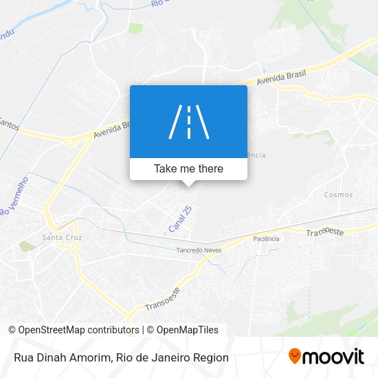 Rua Dinah Amorim map