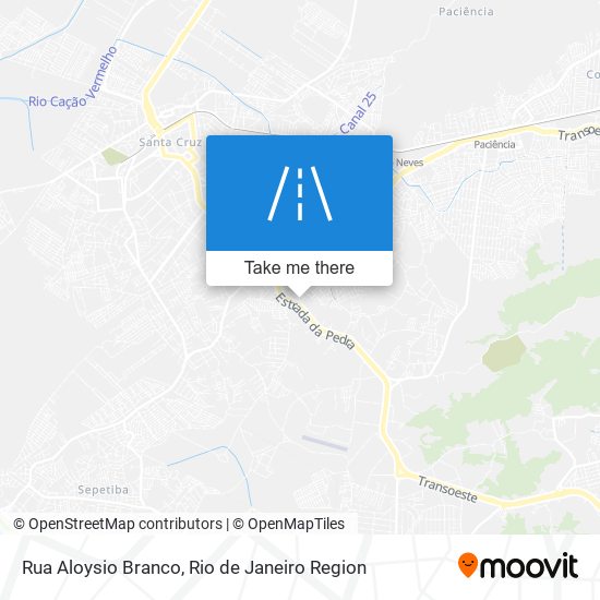 Mapa Rua Aloysio Branco