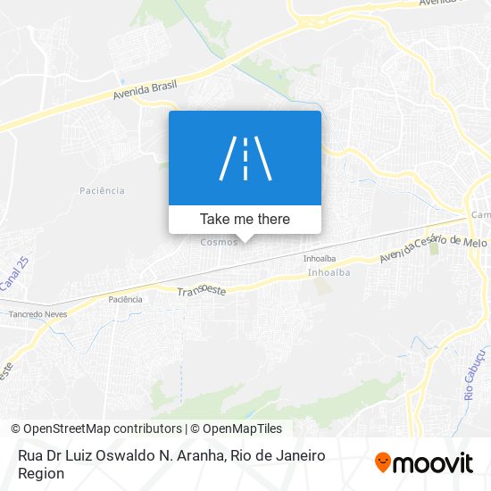 Mapa Rua Dr Luiz Oswaldo N. Aranha