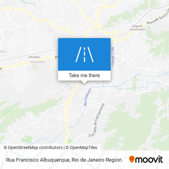 Mapa Rua Francisco Albuquerque