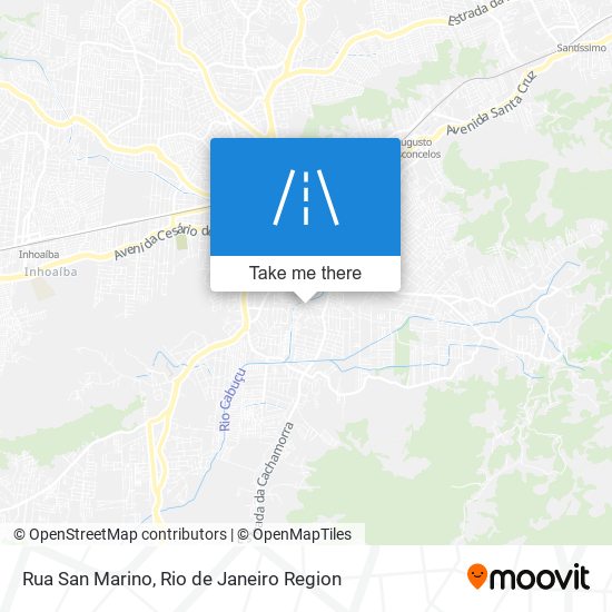 Rua San Marino map