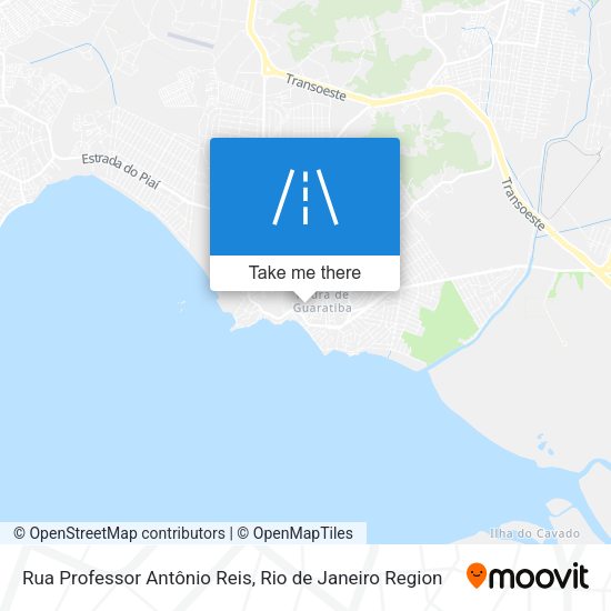 Rua Professor Antônio Reis map