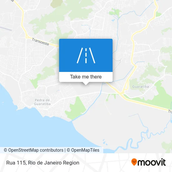 Rua 115 map