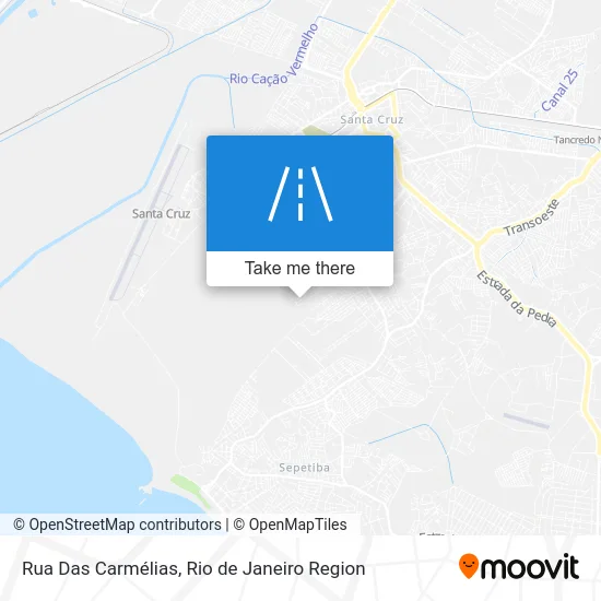 Rua Das Carmélias map