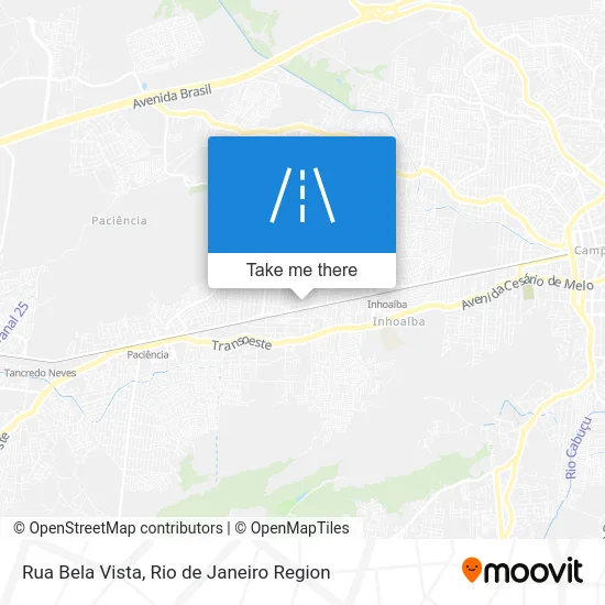 Rua Bela Vista map