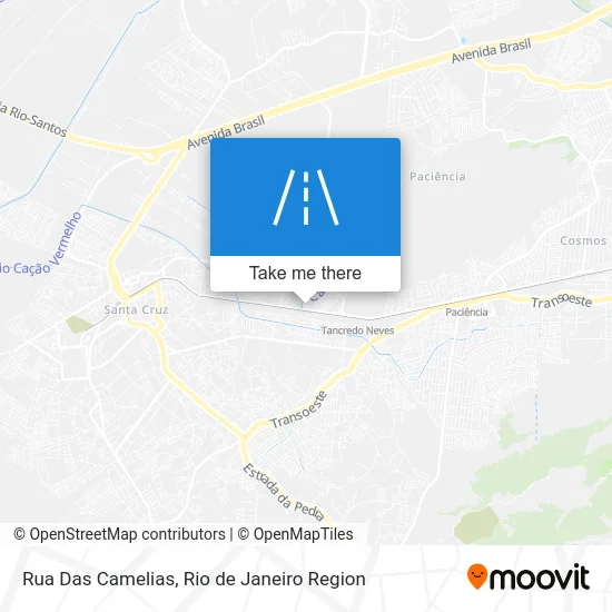 Rua Das Camelias map