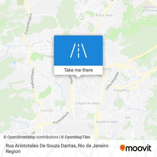 Rua Aristoteles De Souza Dantas map