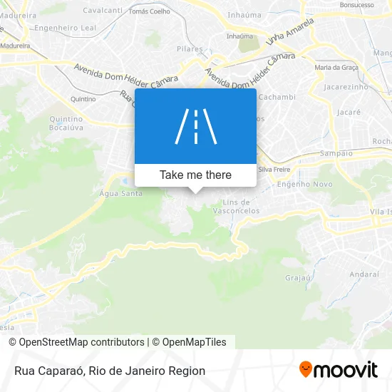 Rua Caparaó map