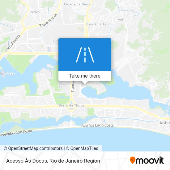 Acesso Às Docas map