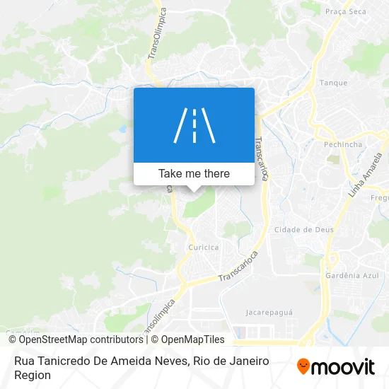 Rua Tanicredo De Ameida Neves map
