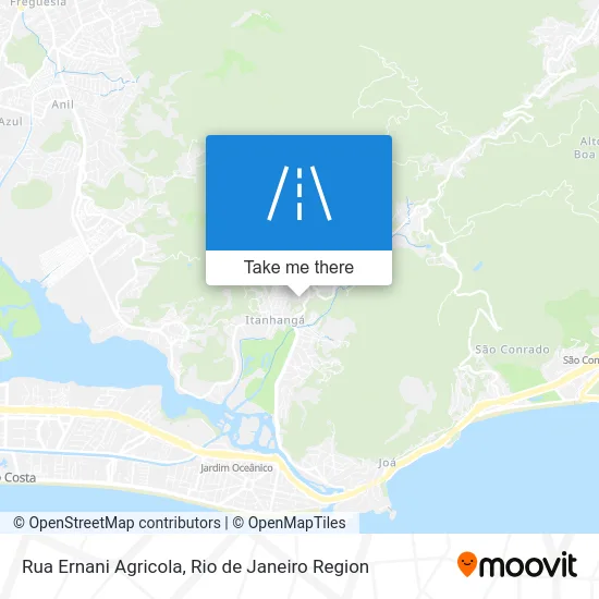 Rua Ernani Agricola map