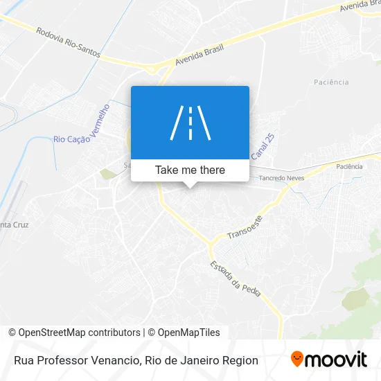 Rua Professor Venancio map
