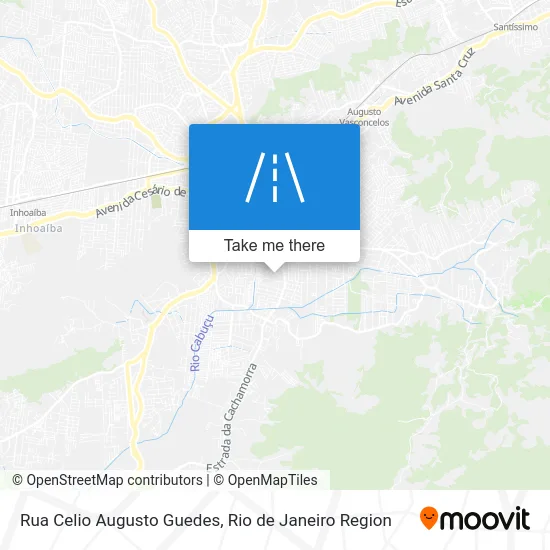 Rua Celio Augusto Guedes map